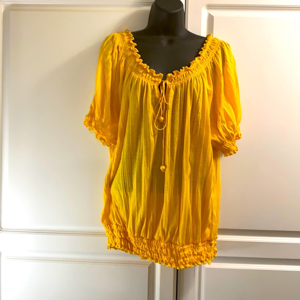 Yellow blouse